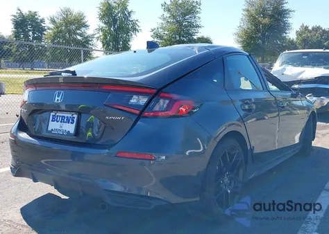 2025 Honda Civic Sport из США, поврежденный, VIN 19XFL2H82SE035575